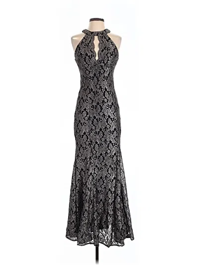 Pre-owned Nw Nightway Cocktail Dress In Black