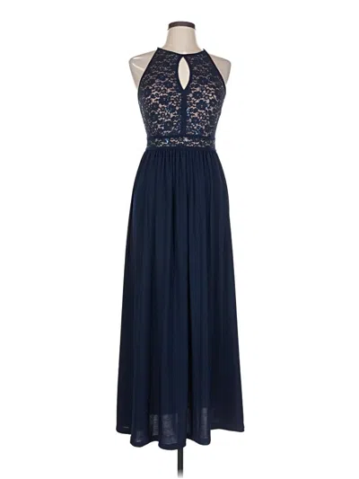 Pre-owned Nw Nightway Cocktail Dress In Blue