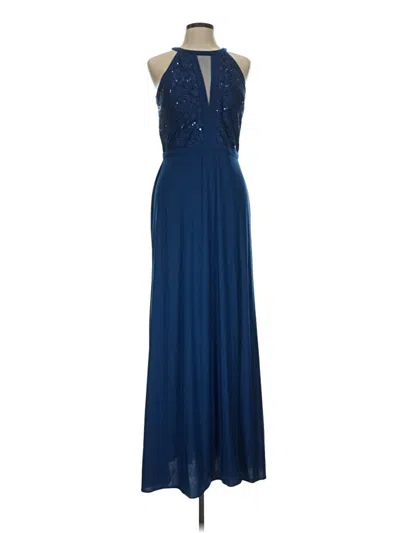 Pre-owned Nw Nightway Cocktail Dress In Blue