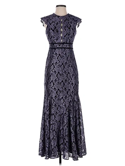 Pre-owned Nw Nightway Cocktail Dress In Blue