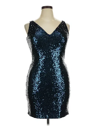 Pre-owned Nw Nightway Cocktail Dress In Blue