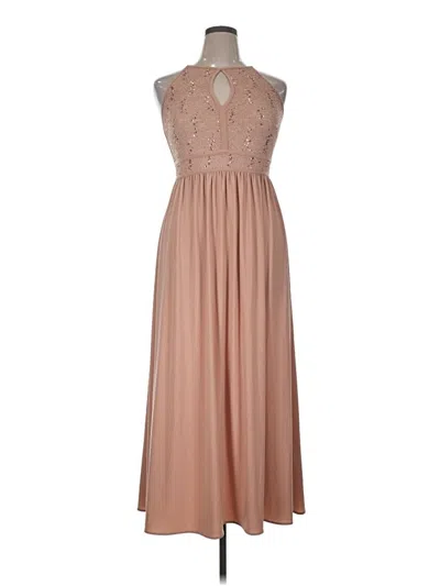 Pre-owned Nw Nightway Cocktail Dress In Brown