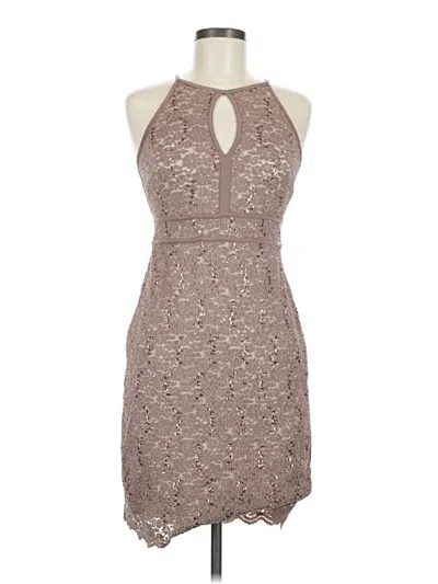 Pre-owned Nw Nightway Cocktail Dress In Brown