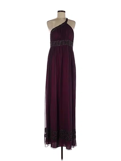 Pre-owned Nw Nightway Cocktail Dress In Burgundy