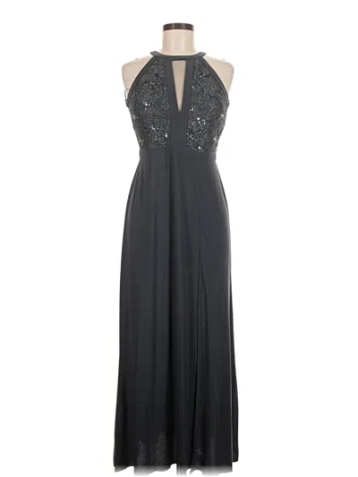 Pre-owned Nw Nightway Cocktail Dress In Gray