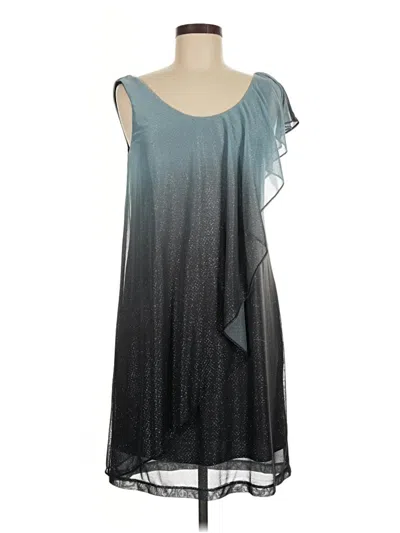 Pre-owned Nw Nightway Cocktail Dress In Gray