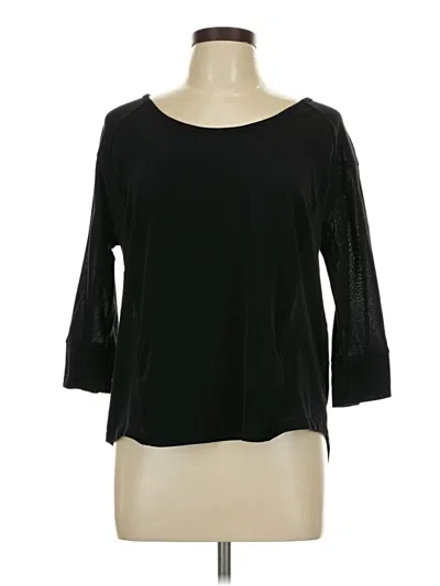 Pre-owned Ny & C 3/4 Sleeve T-shirt In Black