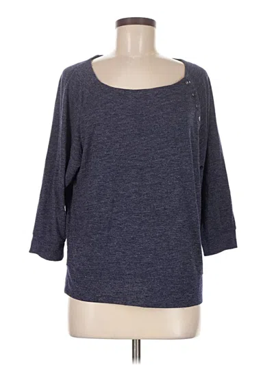 Pre-owned Ny & C 3/4 Sleeve T-shirt In Gray