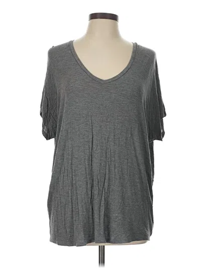 Pre-owned Ny & C 3/4 Sleeve T-shirt In Gray