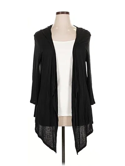 Pre-owned Ny & C Cardigan Sweater In Black