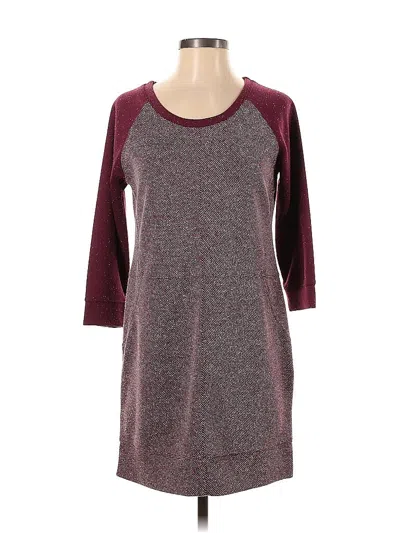 Pre-owned Ny & C Casual Dress In Burgundy