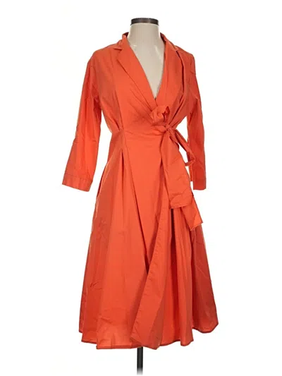 Pre-owned Ny & C Casual Dress In Orange
