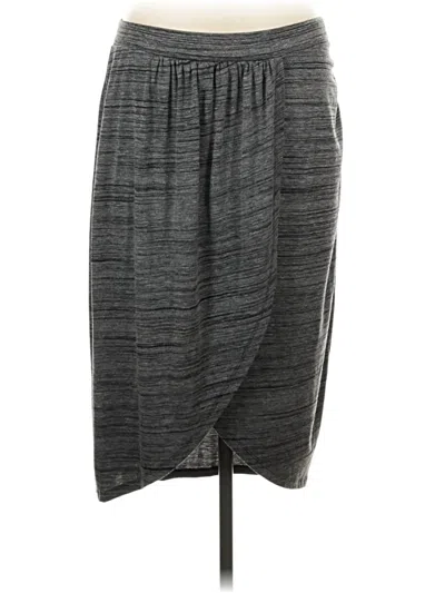 Pre-owned Ny & C Casual Skirt In Gray