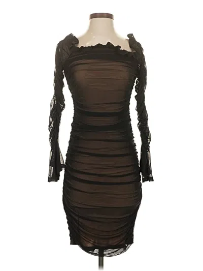 Pre-owned Ny & C Cocktail Dress In Brown