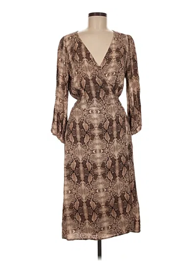 Pre-owned Ny & C Cocktail Dress In Brown