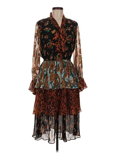 Pre-owned Ny & C Cocktail Dress In Brown