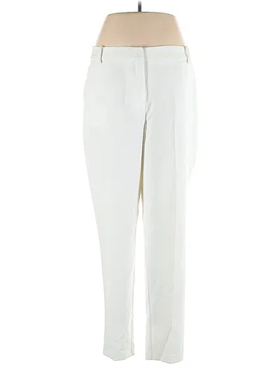Pre-owned Ny & C Dress Pants In White