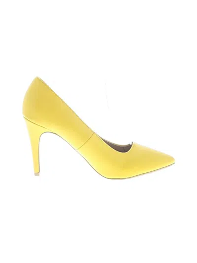 Pre-owned Ny & C Heels In Yellow