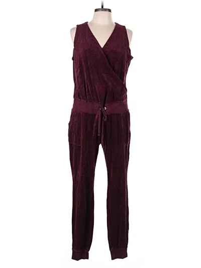 Pre-owned Ny & C Jumpsuit In Burgundy