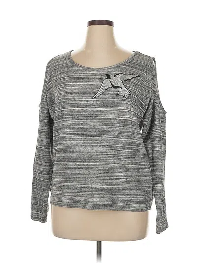 Pre-owned Ny & C Long Sleeve T-shirt In Gray