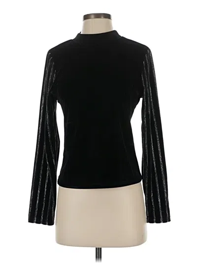 Pre-owned Ny & C Long Sleeve Top Black Turtleneck Tops