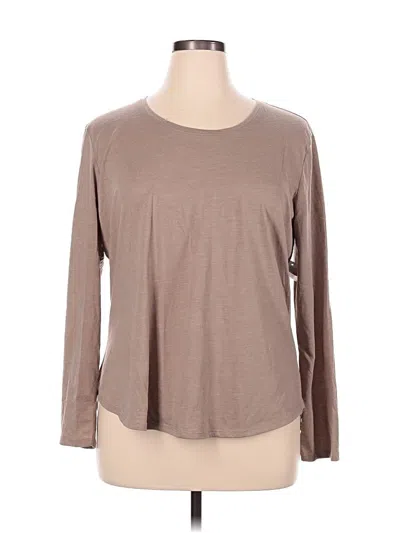 Pre-owned Ny & C Long Sleeve T-shirt In Brown