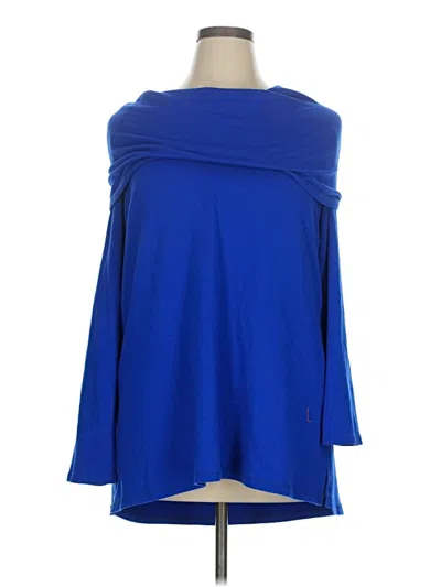 Pre-owned Ny & C Poncho In Blue