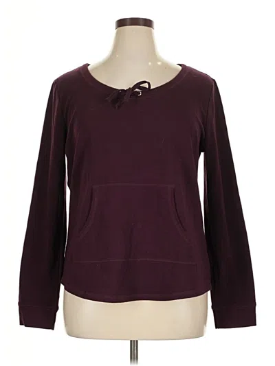 Pre-owned Ny & C Pullover Sweater In Burgundy