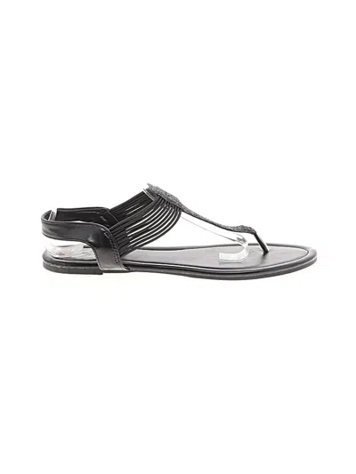 Pre-owned Ny & C Sandals In Black