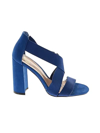 Pre-owned Ny & C Sandals In Blue