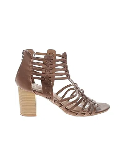 Pre-owned Ny & C Sandals In Brown