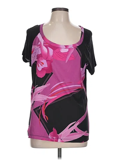 Pre-owned Ny & C Short Sleeve Blouse In Pink