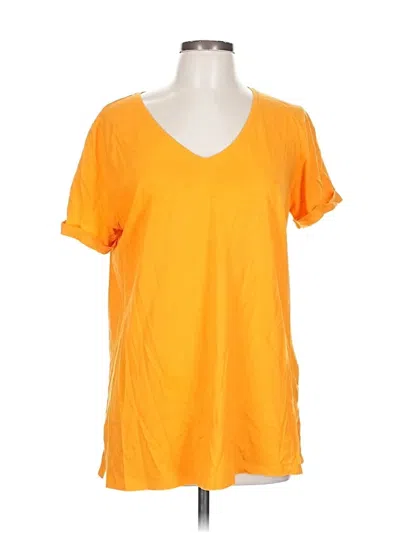 Pre-owned Ny & C Short Sleeve T-shirt In Orange