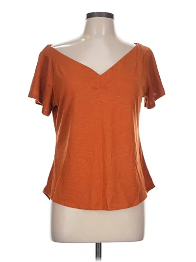 Pre-owned Ny & C Short Sleeve T-shirt In Orange