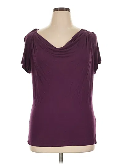 Pre-owned Ny & C Short Sleeve T-shirt In Purple