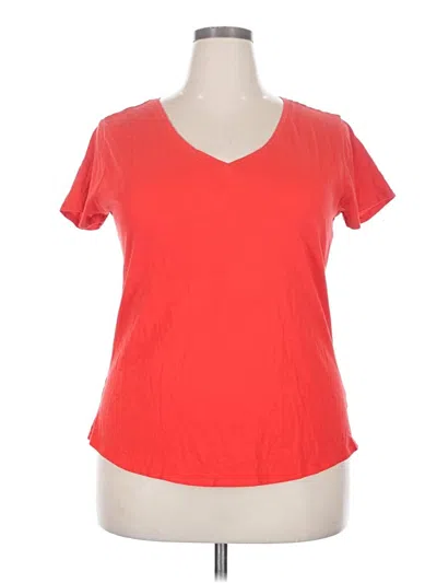 Pre-owned Ny & C Short Sleeve T-shirt In Red