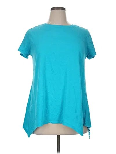 Pre-owned Ny & C Short Sleeve T-shirt In Teal