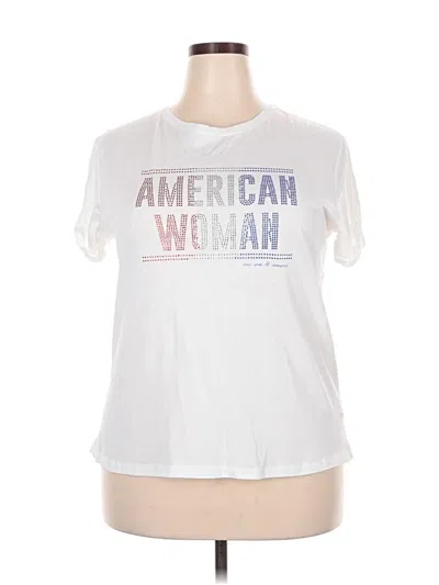 Pre-owned Ny & C Short Sleeve T-shirt In White