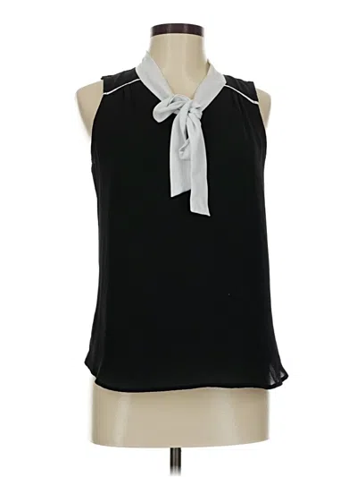 Pre-owned Ny & C Sleeveless Blouse In Black