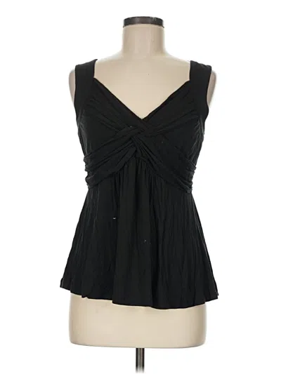 Pre-owned Ny & C Sleeveless Blouse In Black