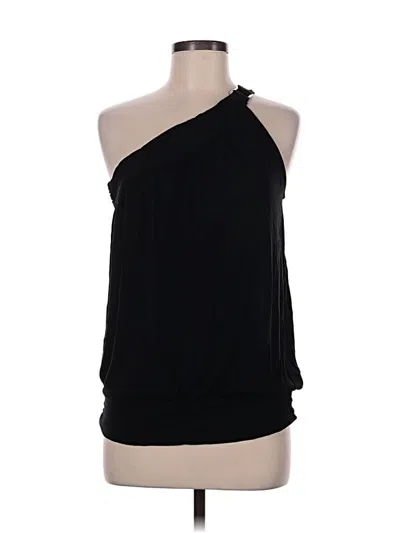 Pre-owned Ny & C Sleeveless Blouse In Black