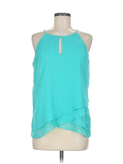 Pre-owned Ny & C Sleeveless Blouse In Blue
