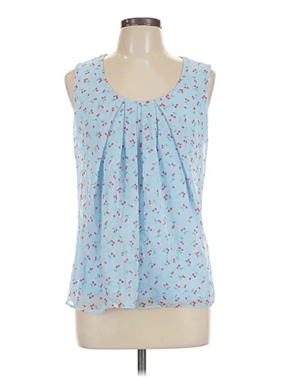 Pre-owned Ny & C Sleeveless Blouse In Blue