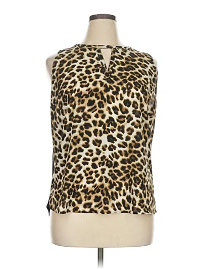 Pre-owned Ny & C Sleeveless Blouse In Brown