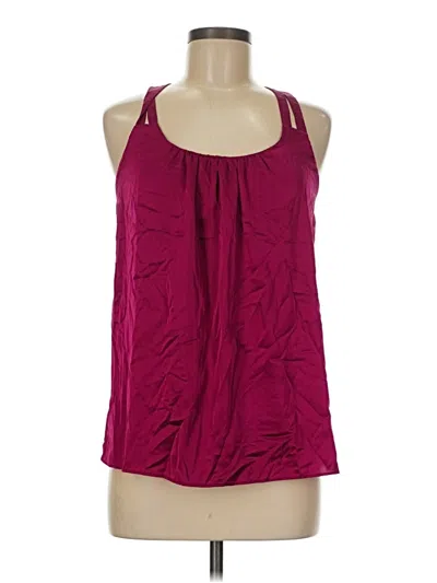Pre-owned Ny & C Sleeveless Blouse In Burgundy
