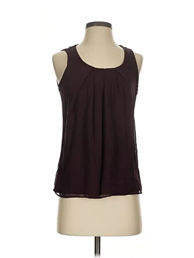 Pre-owned Ny & C Sleeveless Blouse In Burgundy