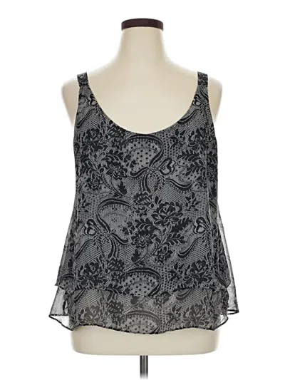 Pre-owned Ny & C Sleeveless Blouse In Gray