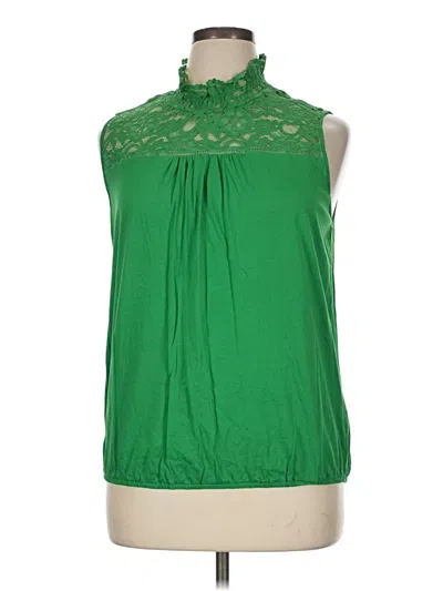 Pre-owned Ny & C Sleeveless Blouse In Green