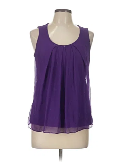 Pre-owned Ny & C Sleeveless Blouse In Purple