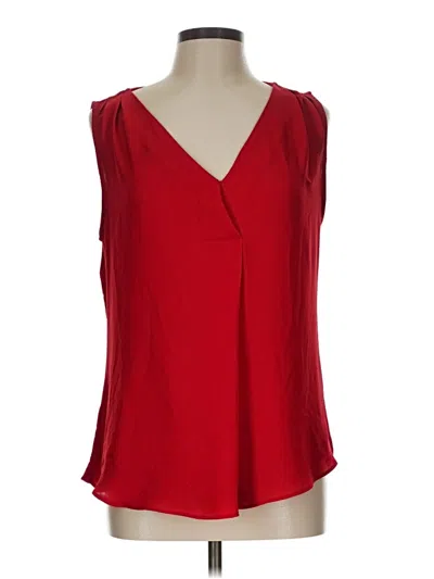 Pre-owned Ny & C Sleeveless Blouse In Red